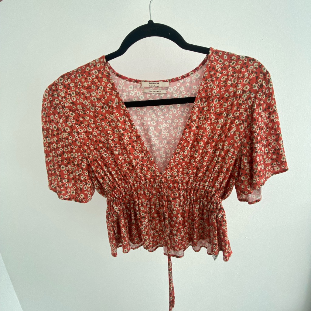 Pull & Bear Flower Top